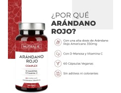 Nutralie Cranberry (Arándano Rojo) Complex, 60 cápsulas