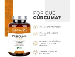 Nutralie Turmeric Cúrcuma Complex, 120 cápsulas