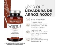 Nutralie Red Yeast Rice (Levadura de Arroz Rojo) Complex, 90 cápsulas