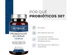 Nutralie Biprotics 30 Cepas Complex, 60 cápsulas