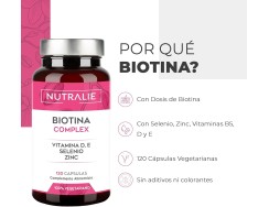 Nutralie Biotina Complex, 120 cápsulas