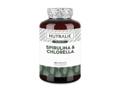Nutralie Espirulina y Chlorella, 180 cápsulas