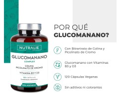 Nutralie Glucomanano Complex,  120 cápsulas