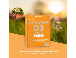 Neo Vitamina D3 4000ui, 30 cápsulas