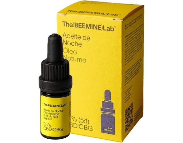 The(BEEMINE)Lab Aceite de Noche 25% CBD:CBG (5:1), 5ml