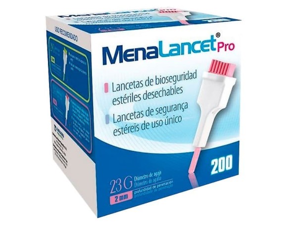 Menarini Menalancet Pro 23G, 200 uds