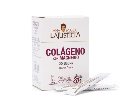COLAGENO CON MAGNESIO Sabor fresa (20 sticks)