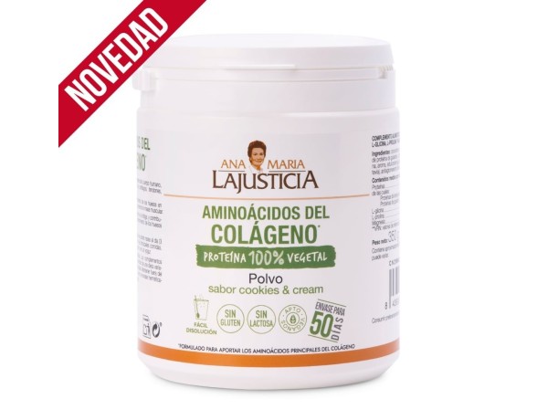AMINOÁCIDOS DEL COLÁGENO (350 gramos) - Polvo. Sabor cookies and cream