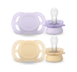 PHILIPS AVENT 2 Chupetes Ultra Start 0-2M liso niña