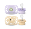 PHILIPS AVENT 2 Chupetes Ultra Start 0-2M deco niña