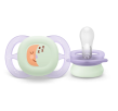 PHILIPS AVENT 2 Chupetes Ultra Start Nighttime 0-2M niña