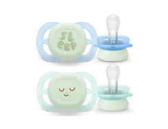 PHILIPS AVENT 2 Chupetes Ultra Start Nighttime 0-2M niño